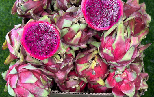 Pink dragon fruits